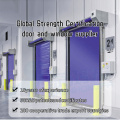 Windproof zipper structure high-speed industrial fast door