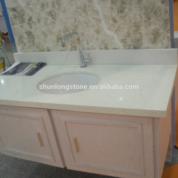 White Quartz vanity top,Quartz Stone Vanity top,cabinet