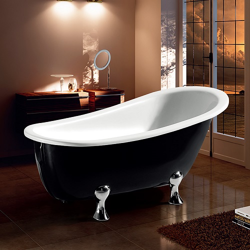 Clawfoot Small Freestanding Soaking Tub Shower Combo