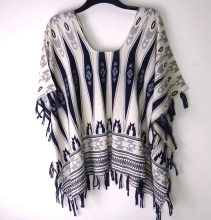 Ladies Printing Kaftan With Tassel