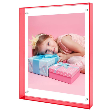 Magnetic Neon Acrylic Floating Frame for Desktop