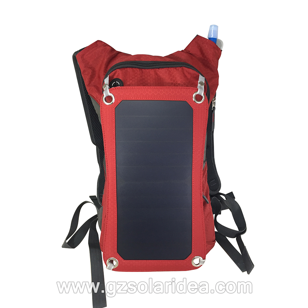 Red energy solar charger bags