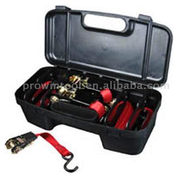 4pcs Ratchet Tie Down With Carry Storage Case