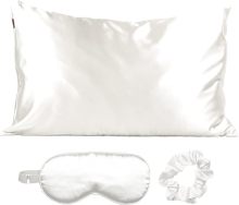 Luxury Mulberry Silk Gift Set: Pillow Case, Eye Mask, and Scrunchies