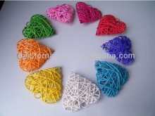 Heart Shape Woven Wicker Ball