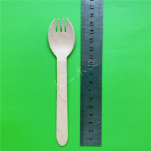 Disposable wooden cultery wooden spork 160/140/105mm