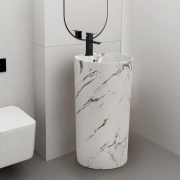 Unique Pedestal Sinks and Free-Standing Wash Basins for Bathroom Construction