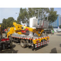 Scissor lift type aerial work platform truck