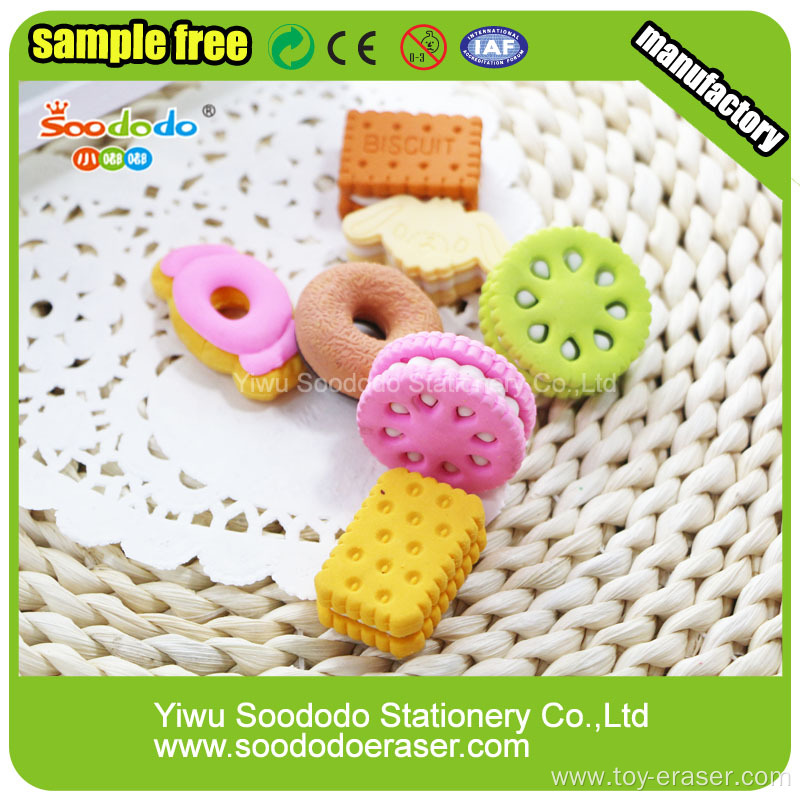 Rubber Eraser, Dog Biscuit Shaped Tpr Soft Eraser