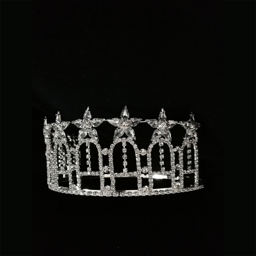 Goedkope Rhinestone Star Tiara Patriottische Pageant Crown