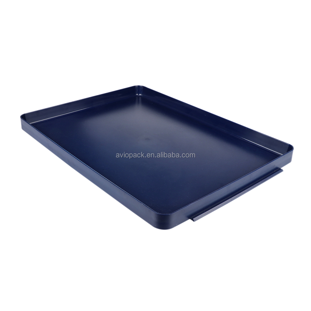 Best selling rectangular airline ABS plastic tray with handles