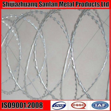 galvanized concertina razor barbed wire 56 loops 12m