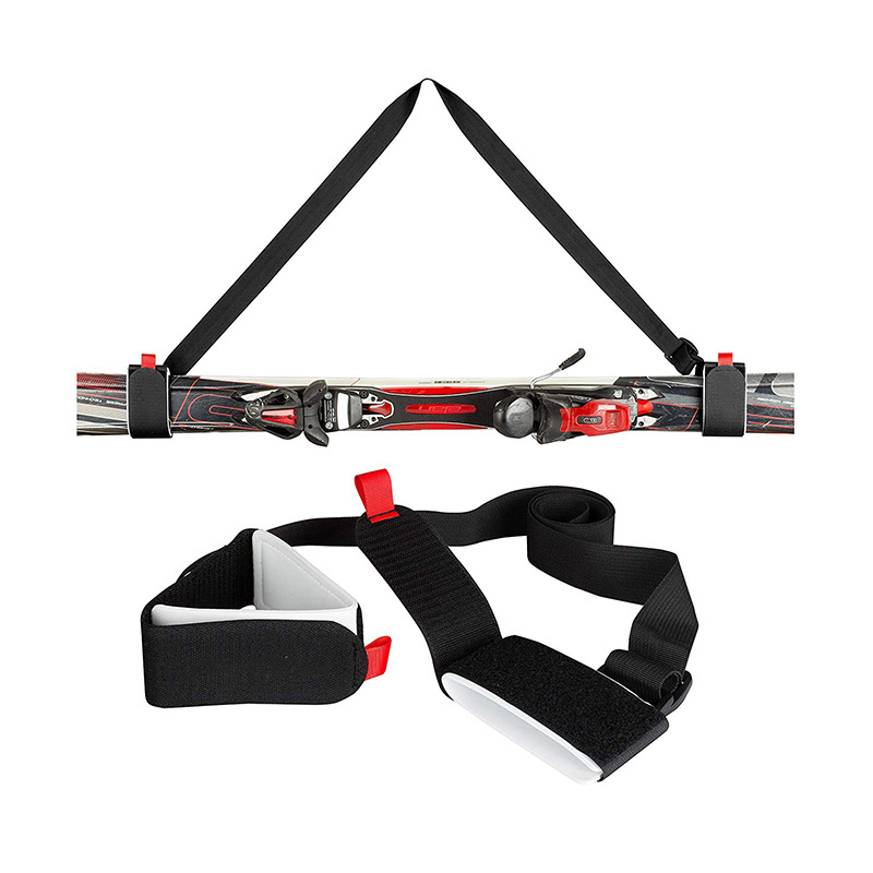 Straps taktak adjustable ski jeung kutub Carrier cecekelan