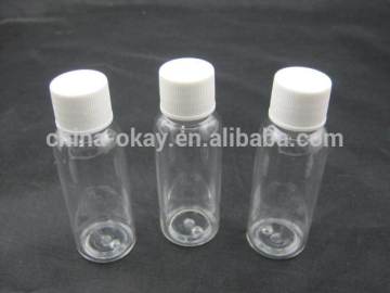 PET material plastic low price any color bottle with screw cap