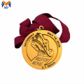 Custom diecast brass metal running medals