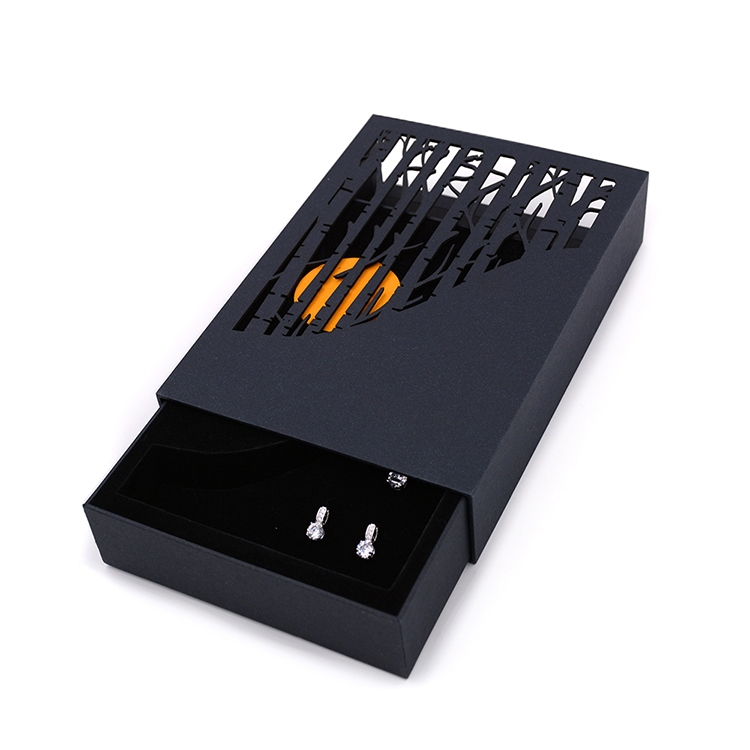 Custom Logo Premium Eco Friendly Rigid Paperboard Drawer Gift Box for Jewelry Storage Packaging
