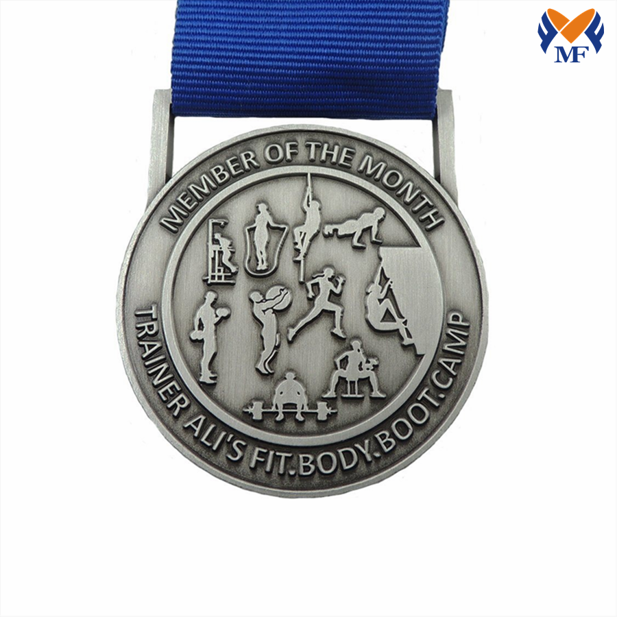 Silbergeprägte Medaille Silver Embossed Medal