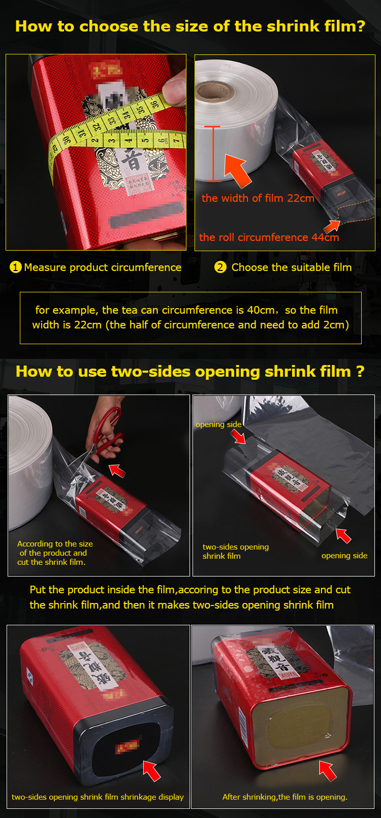 China Manufacturer Supply Transparent Shrink Wrap Film Roll