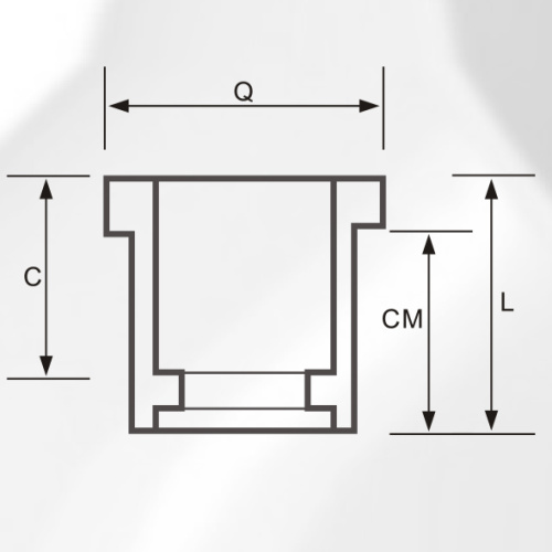 DIN PN16 Pasokan Air Upvc Mengurangi Bush Gray