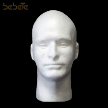 Styrofoam Foam Mannequin Wig Head Display Male White