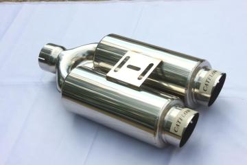 4" Double Muffler With Tips