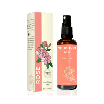 Rose Room Linen & Pillow Spray with Rose Essential Oil - Aromatherapy Spray for Deep Sleep Relaxation - Mist for Bedding Fabrics