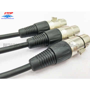 XLR 5pin Perempuan Jack Microphone Audio Connector