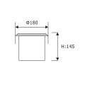 LEDER Edelstahl 6000K 12W LED Bodeneinbauleuchte