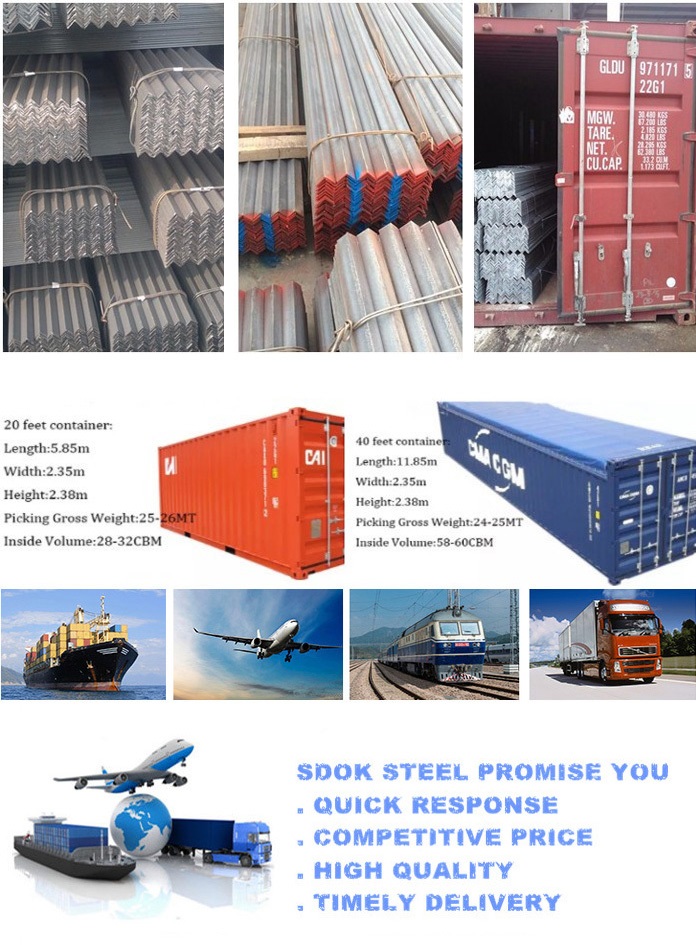 Hot Rolled Iron Angle Steel bar With Holes