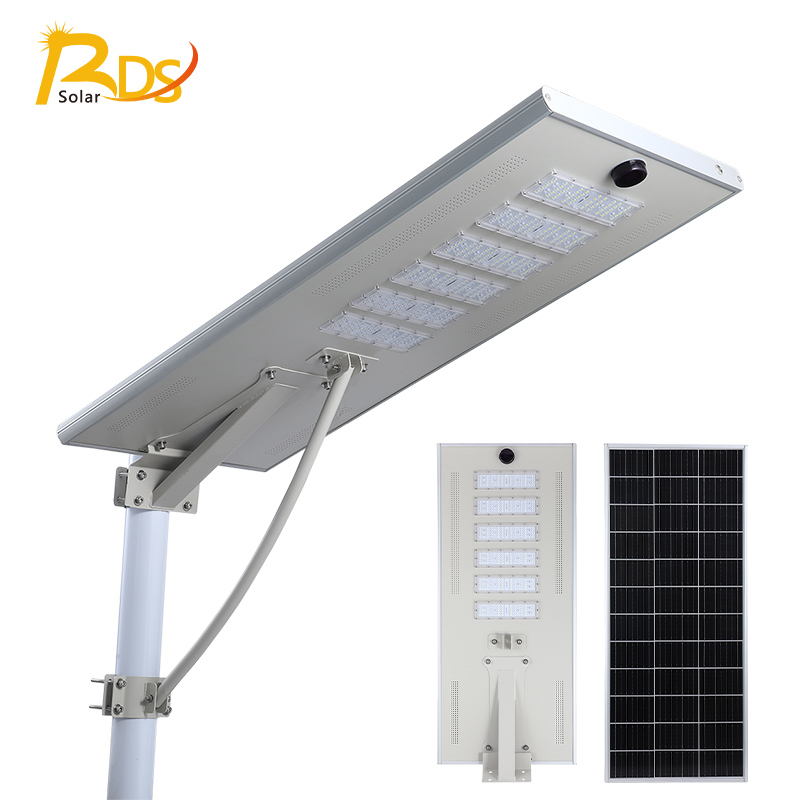 100w All In One Led Solar Street Light With Human Body Induction And ...