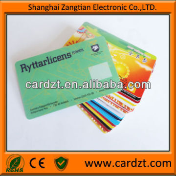 printing card PVC laminated card plastic entry card
