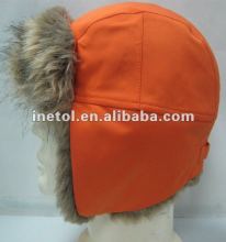 Orange ear muff warm winter hats