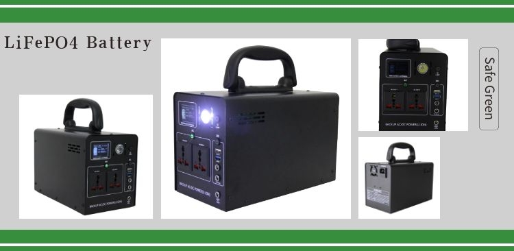 portable power station 300W LiFePO4 battery inside