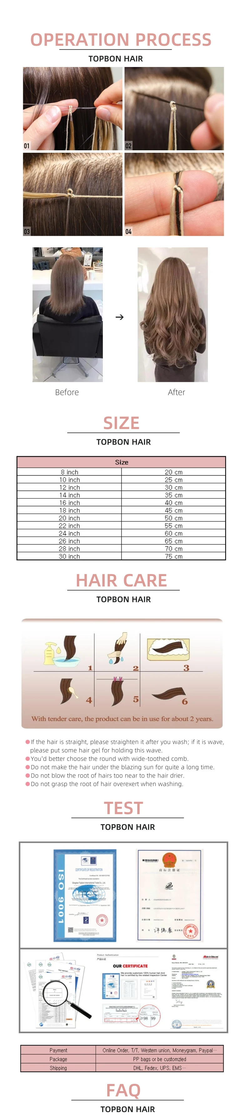 2021 New Arrival Human Hair Virgin Hair Salon Use 12A 6# Color Knot Thread Hair Extension Remy Hair