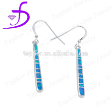 925 sterling silver opal jewelry unique design opal hook earrings
