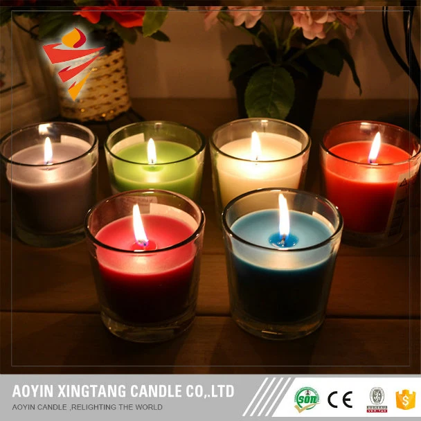 Hot Selling Paraffin Wax Glass Jar Candle