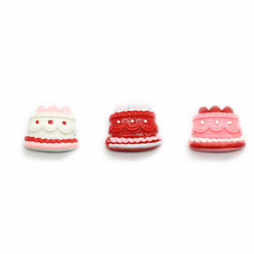 Hottest Layered Cake Resin Beads Artificial Craft  Birthday Gift Children Scrapbook Did Art Deco Beautiful Keychain Ornament