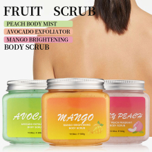 Factory Wholesale Organic Body Scrub - Avocado, Mango, Honey & Peach 300g