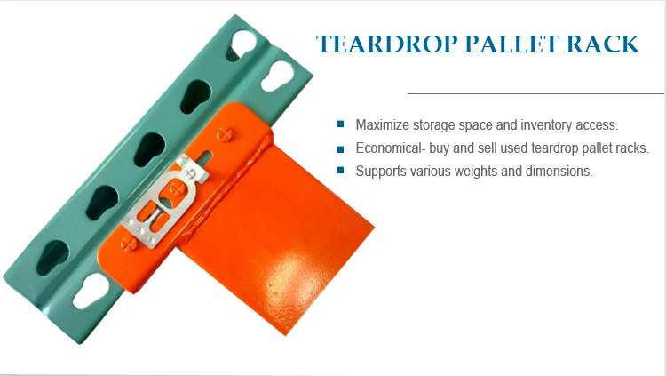 American Q235 Cold Rolled Heavy Duty Industrial Customized Warehouse Teardrop Rack