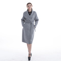 Cappotto in cashmere moda OL con risvolto professionale