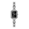 Women's Quartz Jewelry Square Watch With Bracelet Clasp