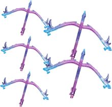 Purple bow and arrow aluminum foil balloon