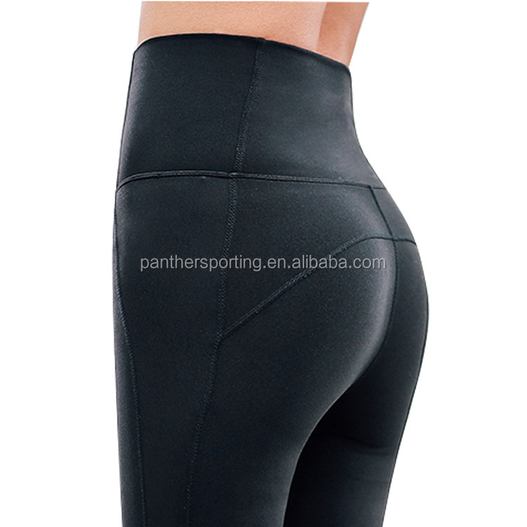 Mesh tight fitness leggings yoga 73% polyester 27% spandex black leggings design for woman