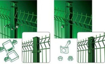 welded wire mesh panel 3D welded curvy fence