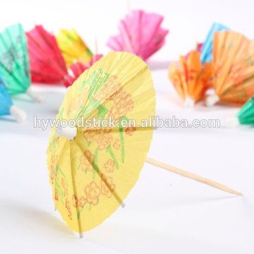 Newest Promotional Customized Umbrella Picks For Cake