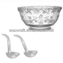 plastic embossed punch bowl