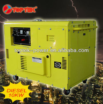 low noise 2 cylinder diesel engine generator 10kw