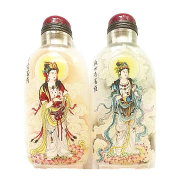 Custom Chinese Folk Arts: Interior-Painted Glass Snuff Bottles