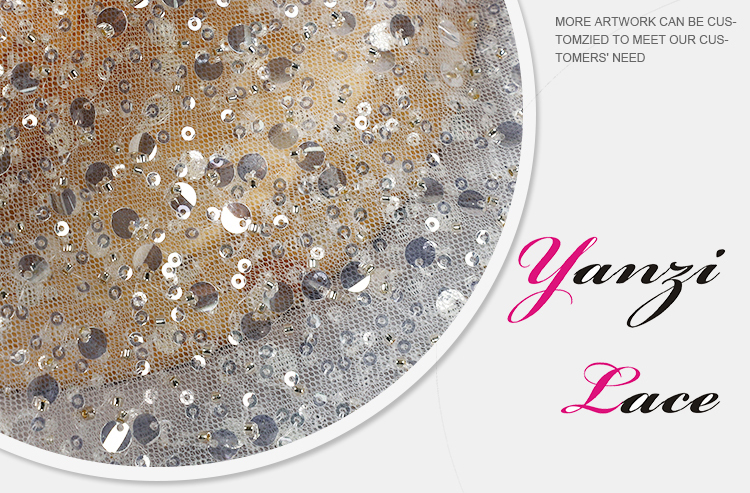 Crystal Sequined Fabric