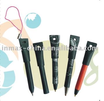 Mini paper pen with key chain
